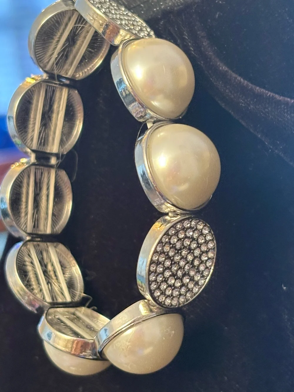 Gold Pearl-Accent Stretch Bracelet - Women Accessories